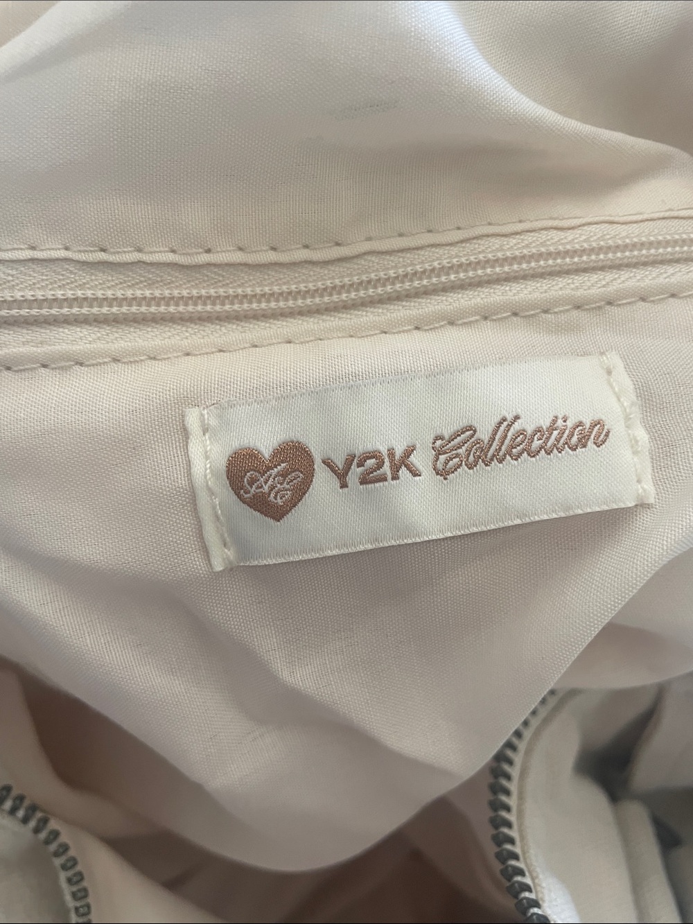 American Eagle Outfitters Y2K Collection Beige Canvas Tote Bag - Picture 8 of 9